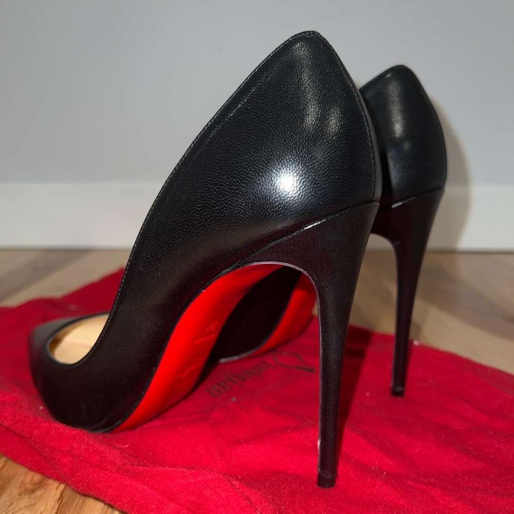 Christian Louboutin Pigalle Follies 100 Nappa Shiny Black Size 37